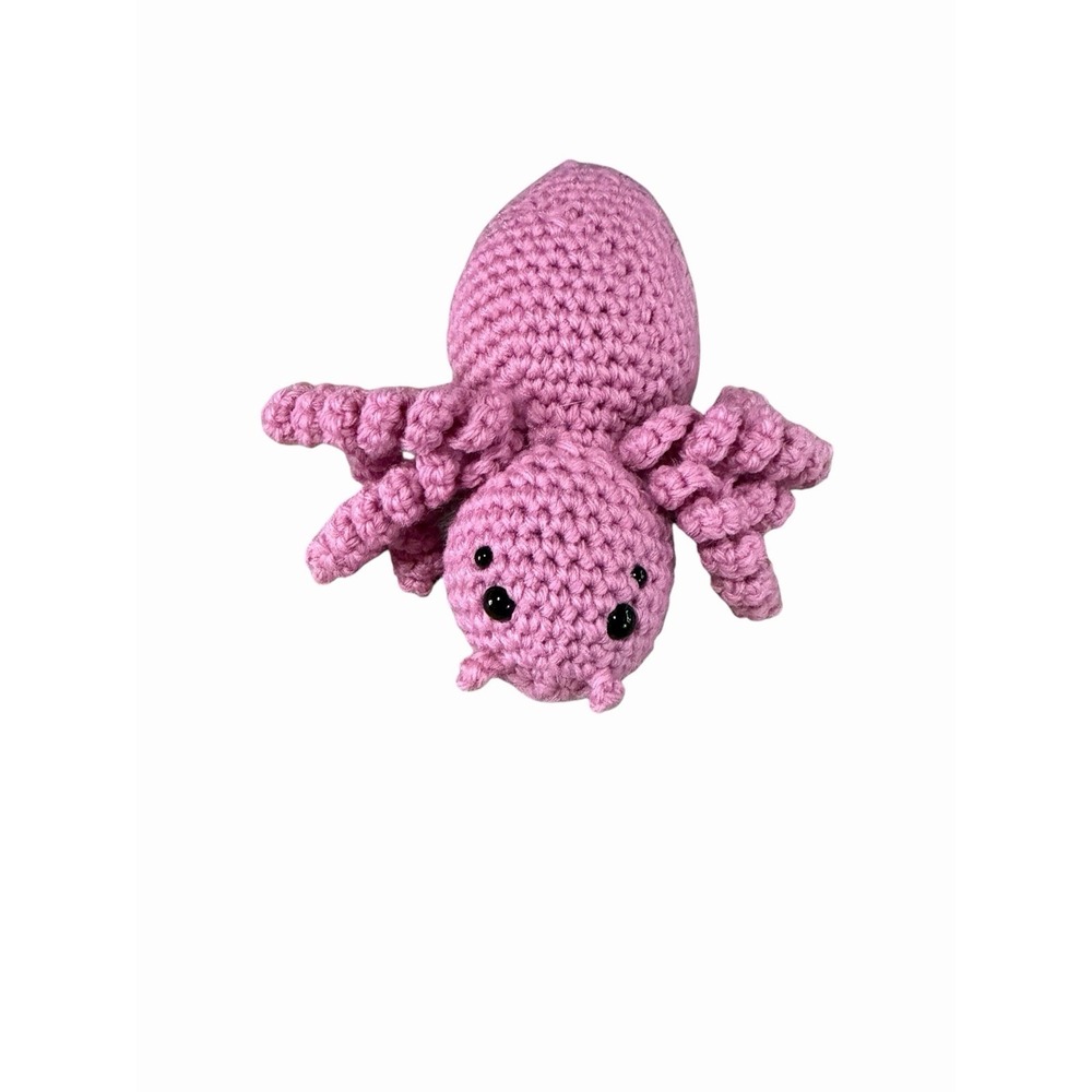 New Handmade Crochet Plushie SPIDER pink